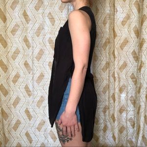 ANTHROPOLOGIE Black Sleeveless Button Vest